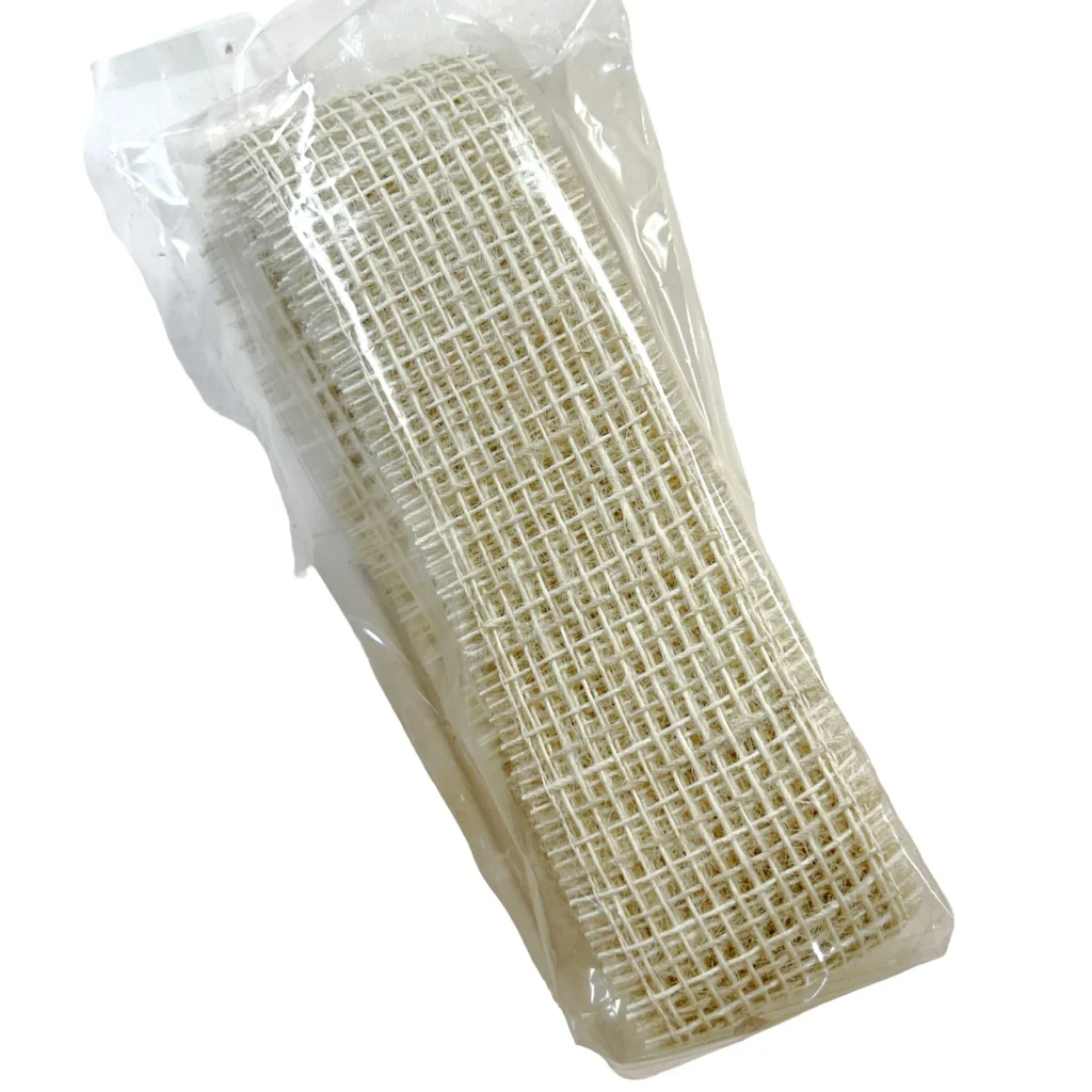 Jute band GEBLEEKT, 5 meter (kerst-winter)