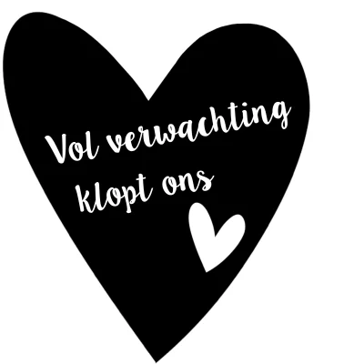 Vol verwachting klopt ons hart, 7cm