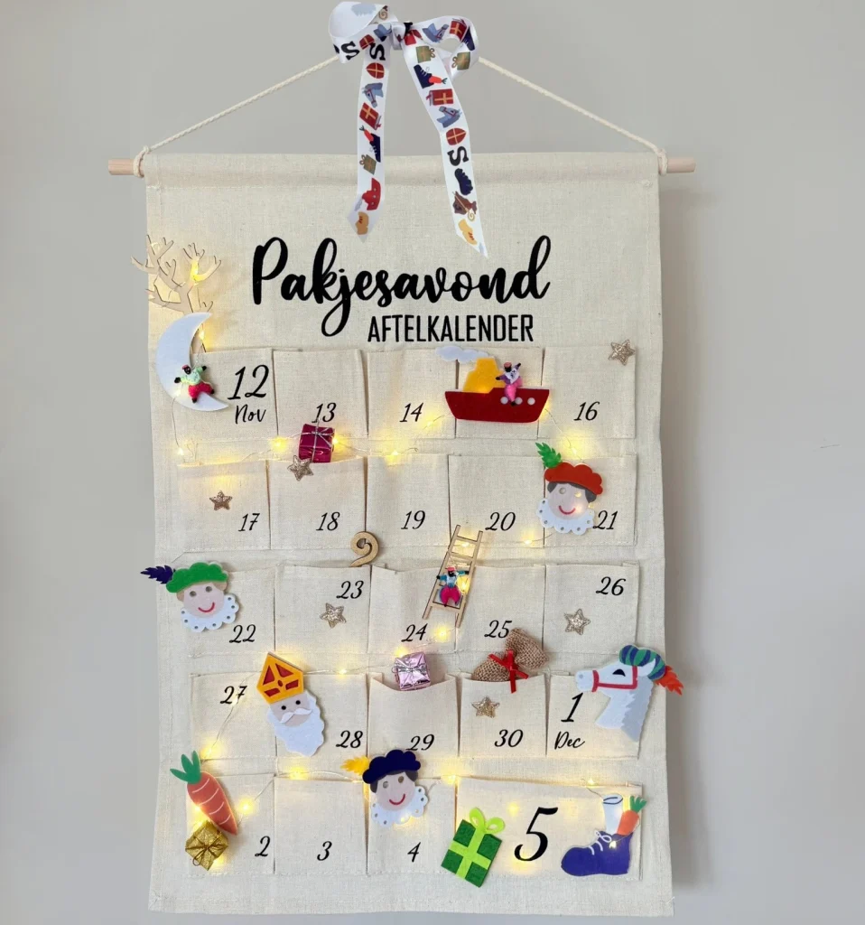 D.I.Y.-Pakket Pakjeskalender Aftelkalender KLEUR