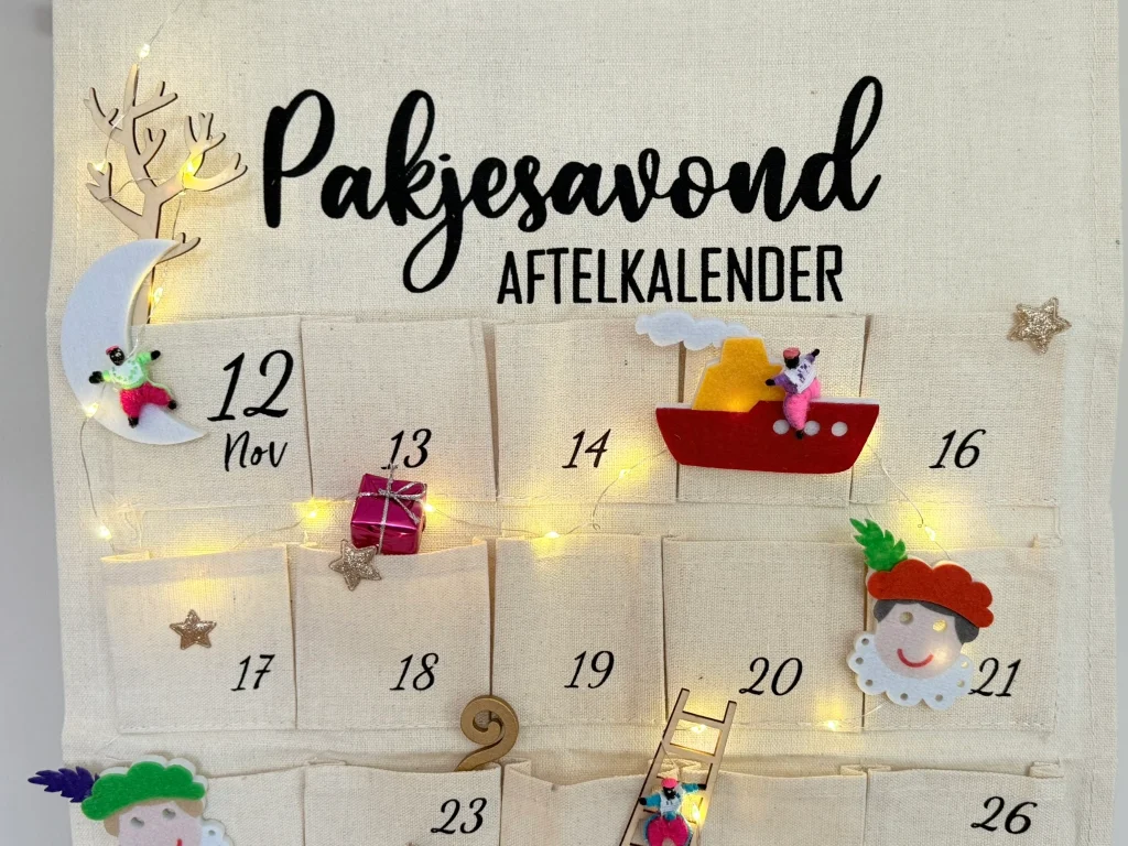 D.I.Y.-Pakket Pakjeskalender Aftelkalender KLEUR