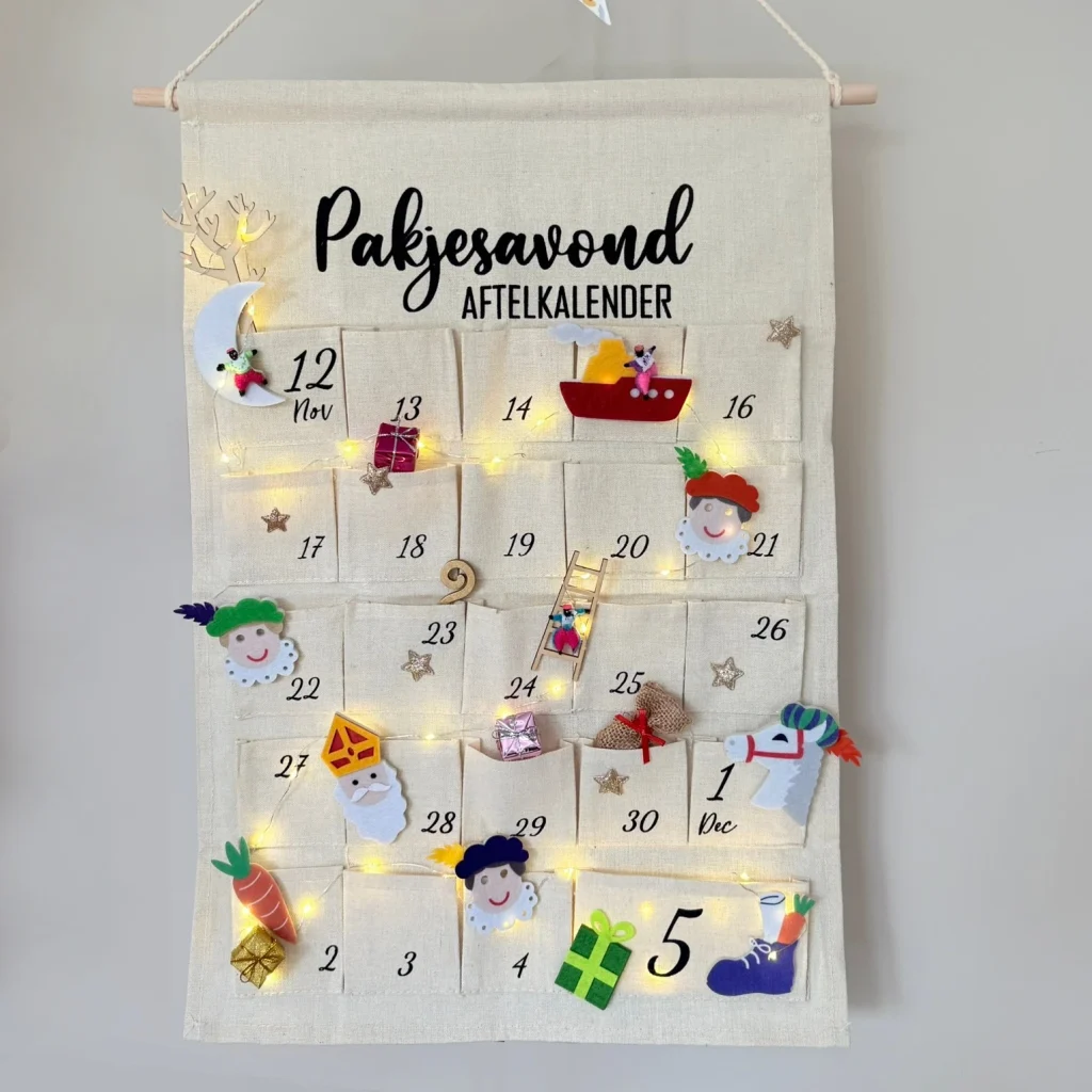 D.I.Y.-Pakket Pakjeskalender Aftelkalender KLEUR
