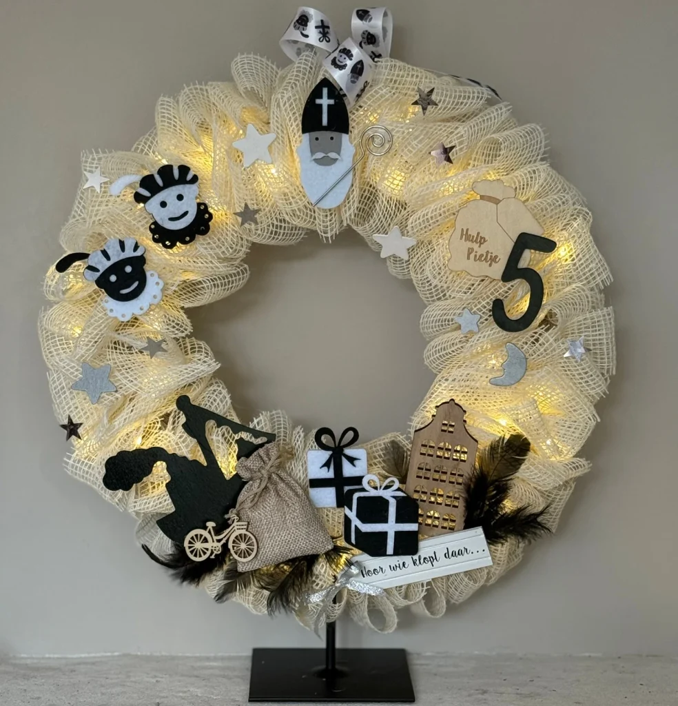 DIY-Pakket; Hoor wie klopt daar... 30cm