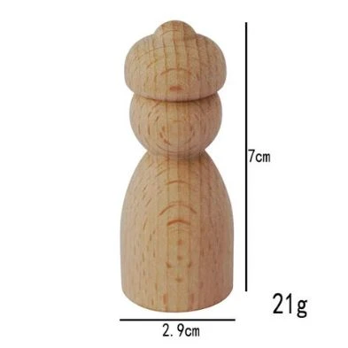 10 Kegelpopjes met Pietenmutsje, 7cm