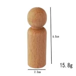 10 Kegelpopjes RECHT, 6,5cm
