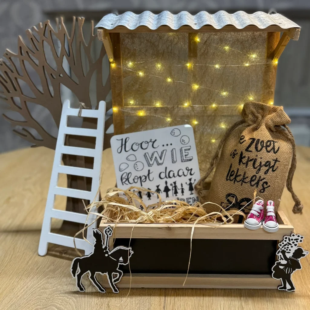 DIY-Pakket; Pakjes venster GROOT 29 x 40cm hoog