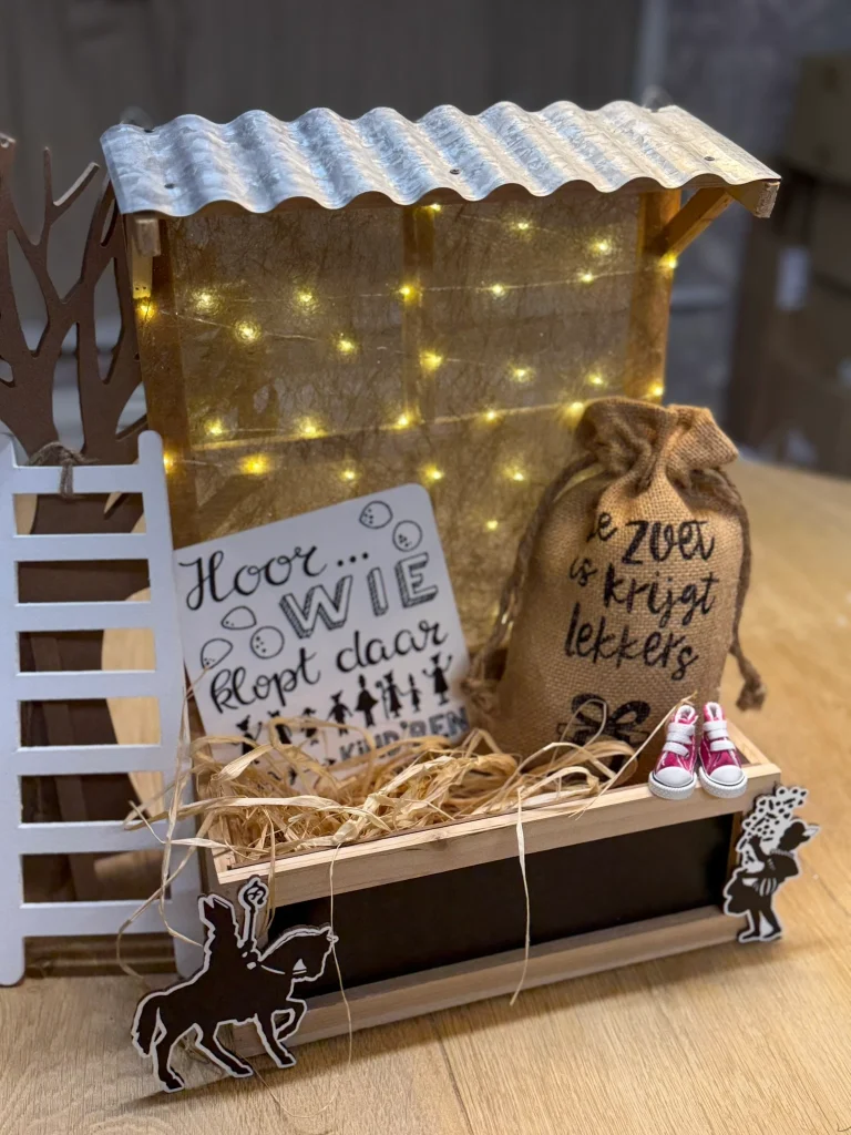 DIY-Pakket; Pakjes venster GROOT 29 x 40cm hoog