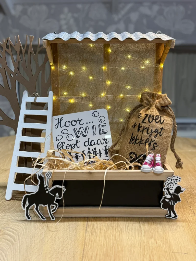 DIY-Pakket; Pakjes venster GROOT 29 x 40cm hoog
