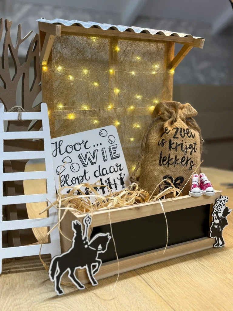 DIY-Pakket; Pakjes venster GROOT 29 x 40cm hoog