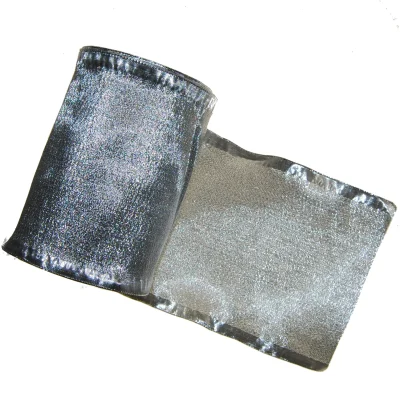 Breed zilveren lint, 15cm