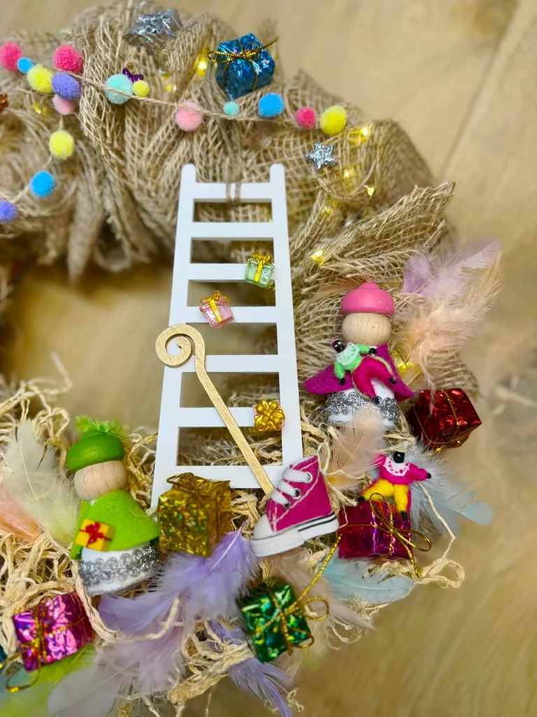 DIY-Pakket; Pieten Feestkrans, 30cm
