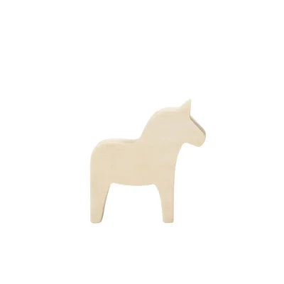 Houten paardje, 7cm NATUREL