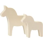 Houten paardje, 7cm NATUREL