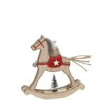 Houten paardje, 7cm NATUREL