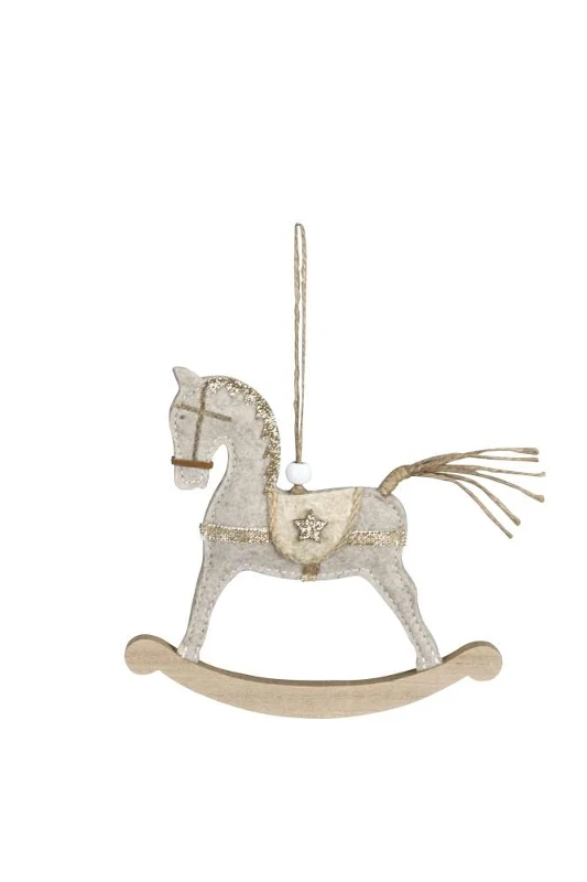 Houten paardje, 7cm NATUREL