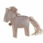 Houten paardje, 7cm NATUREL