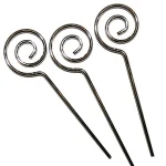Gouden Staf van Sinterklaas,  3 stuks,  8cm