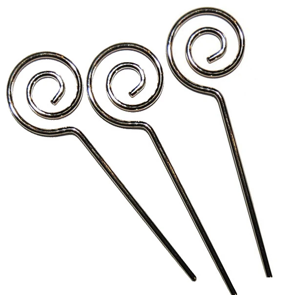 Gouden Staf van Sinterklaas,  3 stuks,  8cm