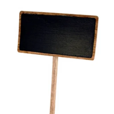 Steker met krijtverf label, 3x6cm (kerst-winter)