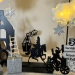 DIY-Pakket; In de wolken van de Sint MET silhouetten & wegwijzer