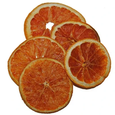 Sinaasappel schijfjes gedroogd, 5 stuks