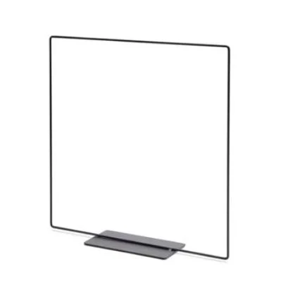 Frame, vierkant zwart ijzer op voet, 35cm (kerst-winter)