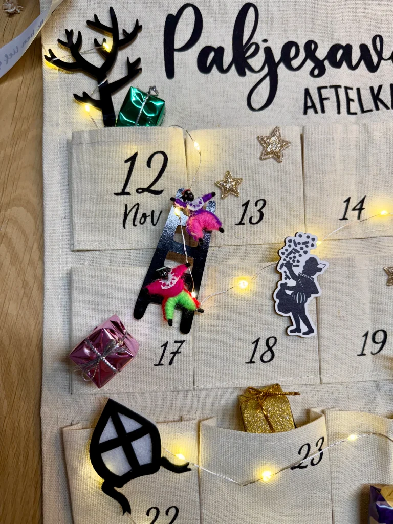 D.I.Y.-Pakket Pakjes Aftelkalender Zwart-Wit en KLEUR