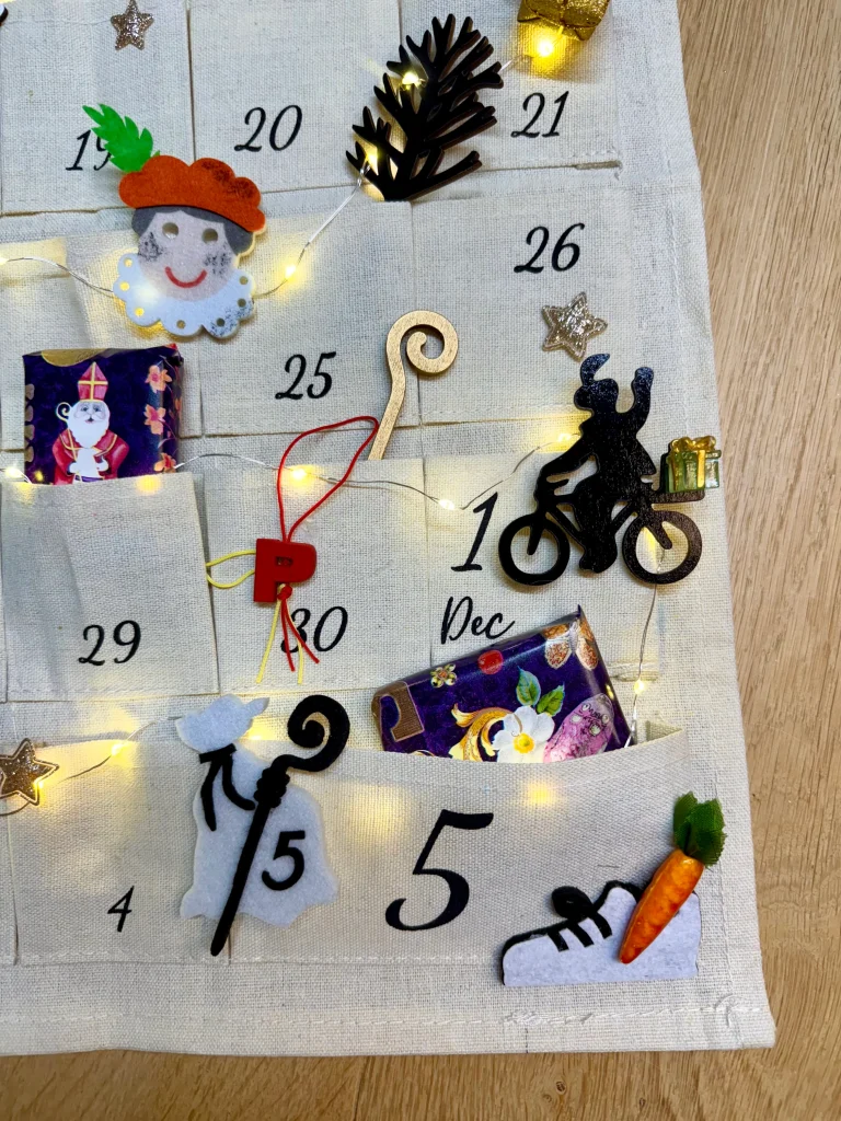 D.I.Y.-Pakket Pakjes Aftelkalender Zwart-Wit en KLEUR