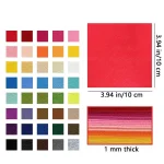Hobbyvilt 40 kleuren 10x10cm
