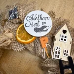DIY-Pakket; Oudhollandse krans met oranje accenten, 30cm