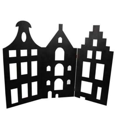 Vouwbare Grachtenhuizen, 75x 35cm