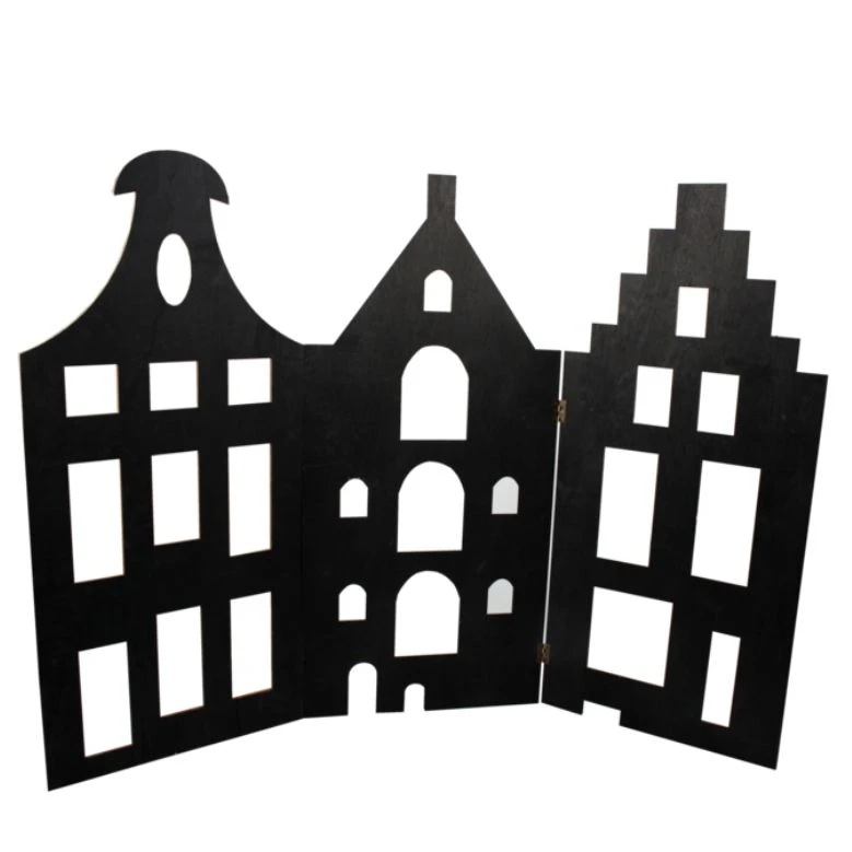 Vouwbare Grachtenhuizen, 75x 35cm