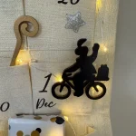 D.I.Y.-Pakket Pakjes Aftelkalender Zwart-Wit en zilveren accenten