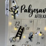 D.I.Y.-Pakket Pakjes Aftelkalender Zwart-Wit en zilveren accenten