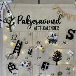 D.I.Y.-Pakket Pakjes Aftelkalender Zwart-Wit en zilveren accenten