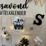 D.I.Y.-Pakket Pakjes Aftelkalender Zwart-Wit en zilveren accenten