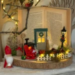 DIY-Pakket; Staand boek met Sinterklaastafereeltje; Sinterklaasje kom maar binnen..