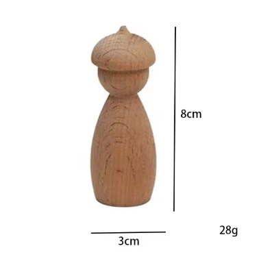Kegelpopje met PUNTIG Pietenmutsje, 8cm