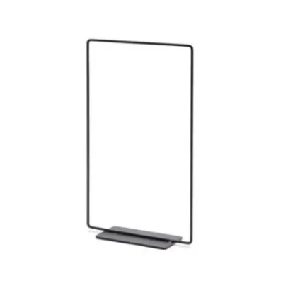 Frame, rechthoekig zwart ijzer op voet, 40cm (kerst-winter)