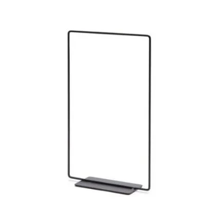 Frame, rechthoekig zwart ijzer op voet, 40cm (kerst-winter)