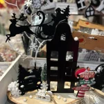 KERST; Setje van 5 vilten figuurtjes, Winter Wonderland (kerst-winter)