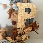 DIY-Pakket; Warme Nostalgische Sint en Piet krans 30cm