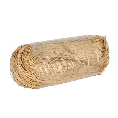 Raffia naturel, 50 gram (kerst-winter)
