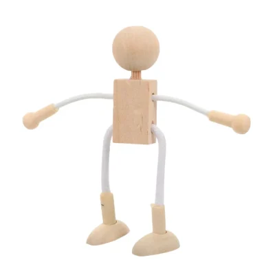 Flexibele Peg Doll poppetje, 12cm