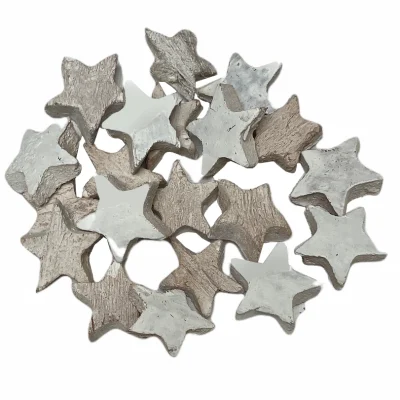 LAATSTE; Cocossterren WIT 20 stuks, 3cm