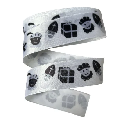 5 meter monochroom Sinterklaaslint pakjesavond, 25mm