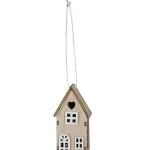Houten hanger huis, 8cm (kerst-winter)