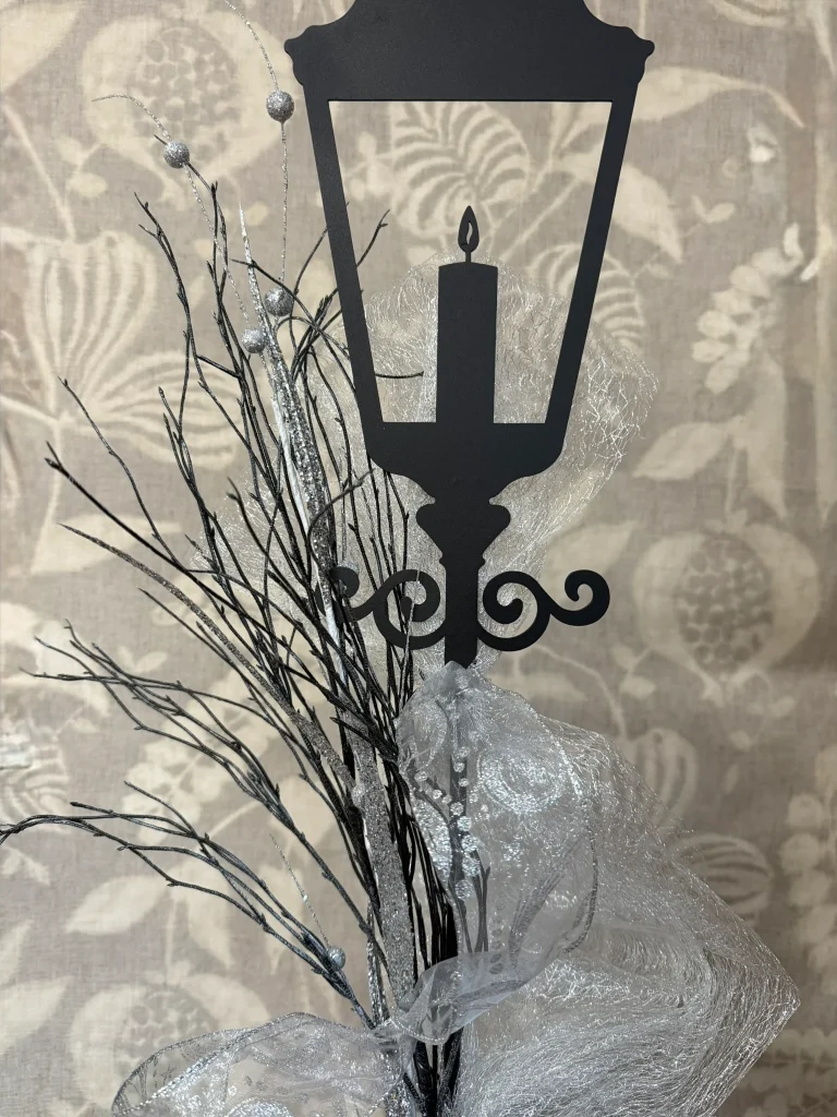 Lantaarn DIY-Pakket; Lantaarn op staaf met Sinterklaas decoratie, 85cm