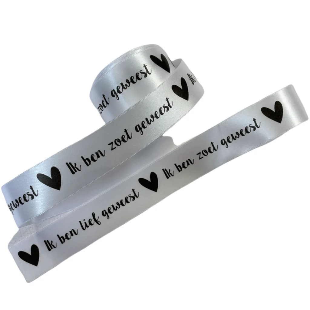 Ik ben lief geweest, Ik ben zoet geweest, 25mm x 3m lengte