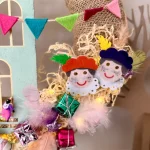 DIY-Pakket; Pieten Pakjeshuis Krans, 35cm