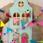 DIY-Pakket; Pieten Pakjeshuis Krans, 35cm
